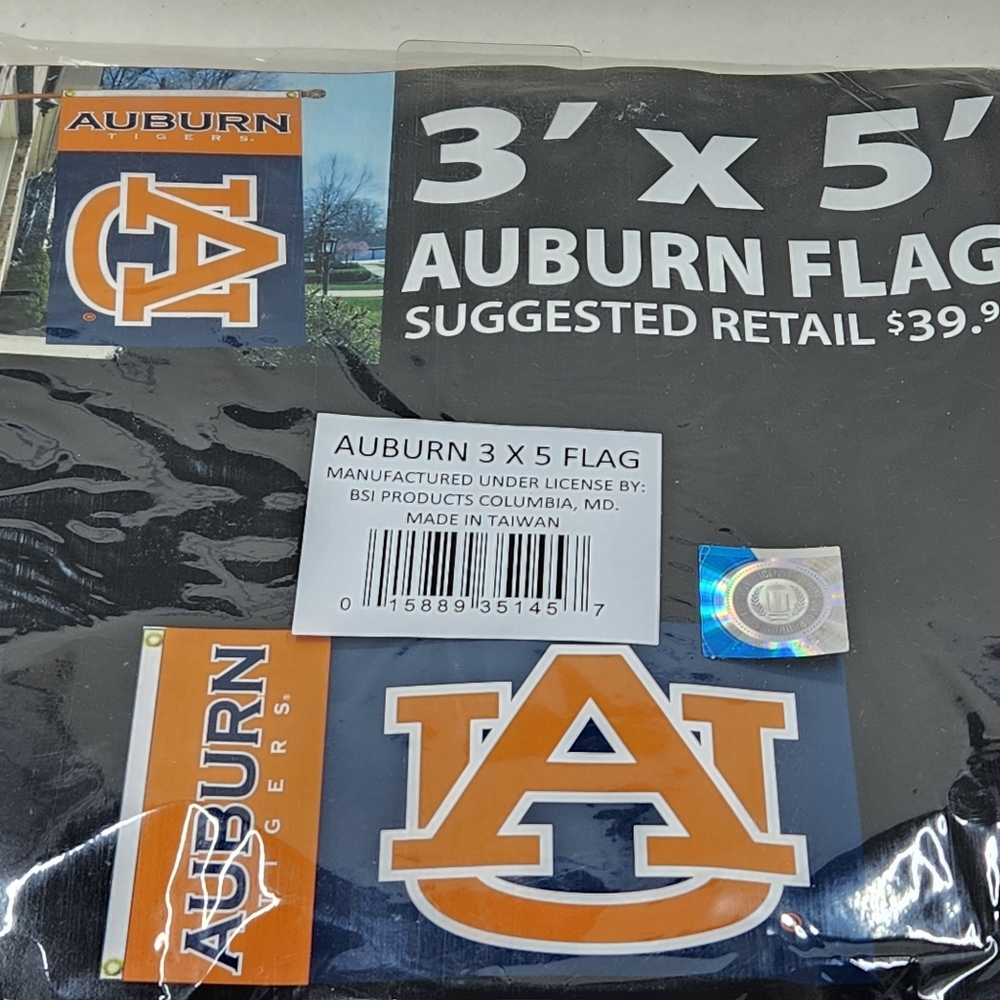 Auburn 3x5 Flag